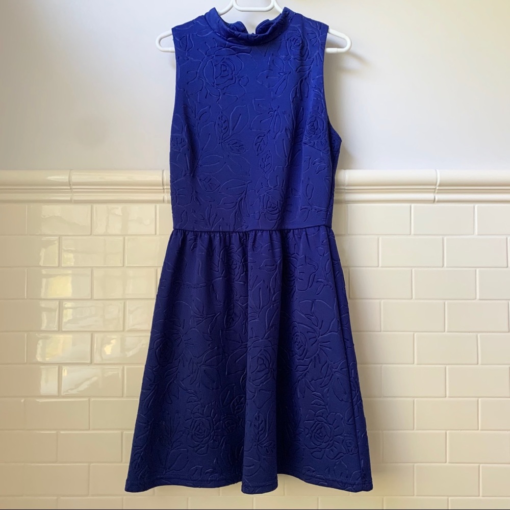 Blue Patterned Dress